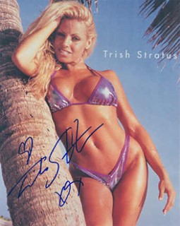 Trish Stratus autograph