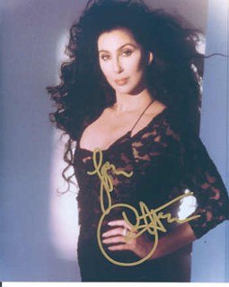 Cher autograph