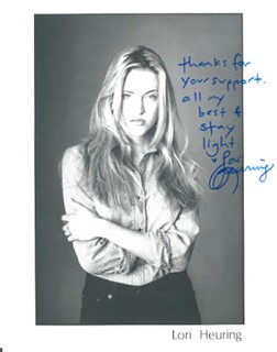 Lori Heuring autograph