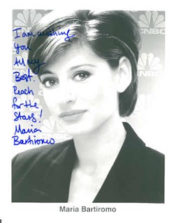 Maria Bartiromo autograph