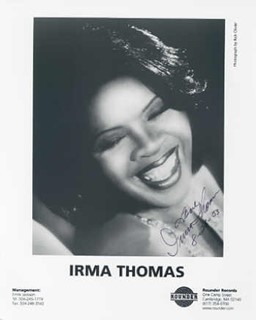 Irma Thomas autograph