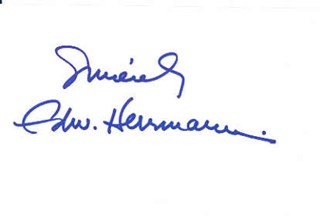 Edward Herrmann autograph