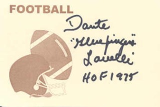 Dante Lavelli autograph