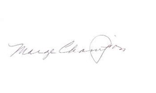 Marge Champion autograph