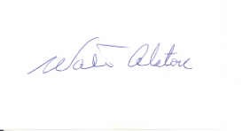 Walter Alston autograph