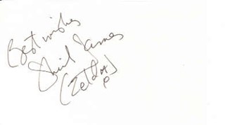 Sheila James autograph