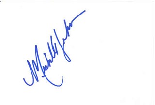 Michelle Johnson autograph