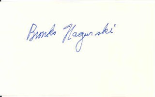 Bronko Nagurski autograph