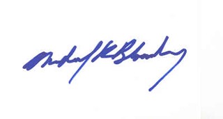 Michael Bloomberg autograph