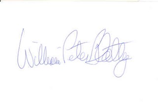 William Peter Blatty autograph