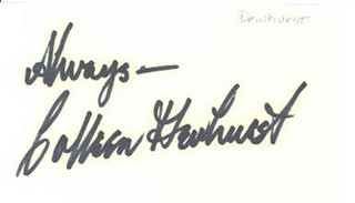 Colleen Dewhurst autograph