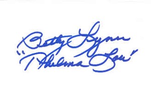 Betty Lynn autograph
