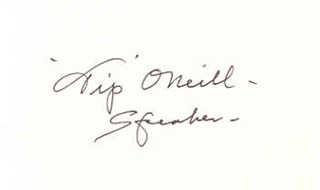 Tip O'Neill autograph