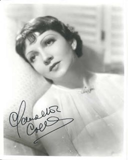 Claudette Colbert autograph