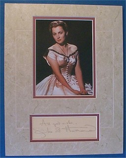 Olivia DeHavilland autograph