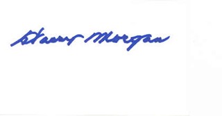 Harry Morgan autograph