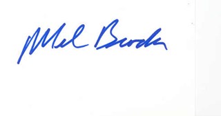Mel Brooks autograph