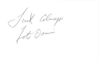 Fats Domino autograph
