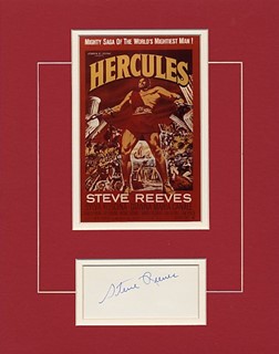Steve Reeves in Hercules autograph