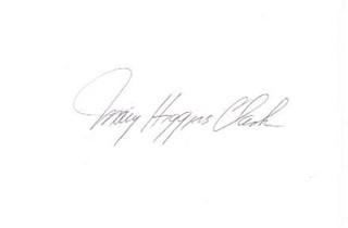 Mary Higgins Clark autograph
