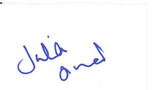 Julia Ormond autograph