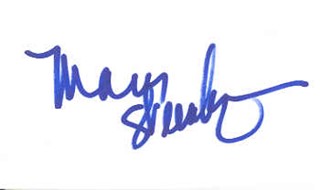 Mary Steenburgen autograph