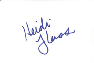 Heidi Fleiss autograph