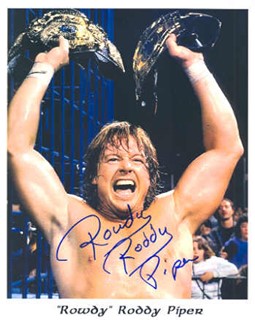 Rowdy Roddy Piper autograph