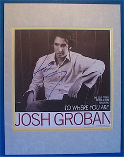 Josh Groban autograph