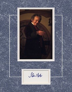 Ian Holm as Bilbo Baggins autograph