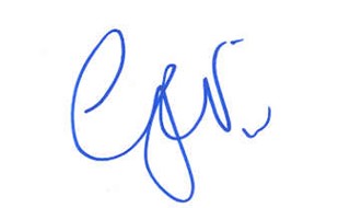 Geri Halliwell autograph