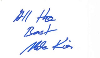 Udo Kier autograph