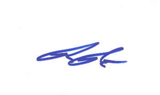 Ron Reagan autograph