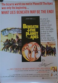 Beneath The Planet of The Apes autograph