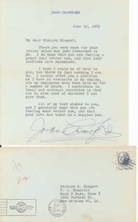 Joan Crawford autograph