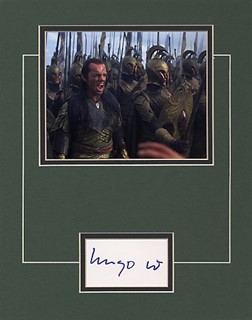 Hugo Weaving as Elrond autograph