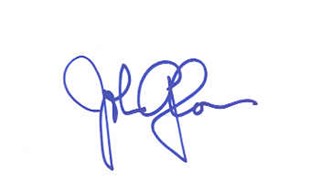 John Glover autograph