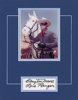 Clayton Moore as The Lone Ranger autograph