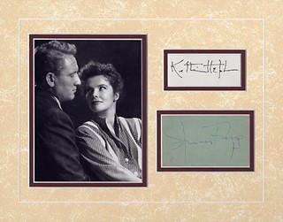 Hepburn and Tracy autograph