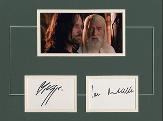 Aragorn and Gandalf autograph