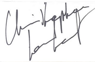 Christopher Lambert autograph