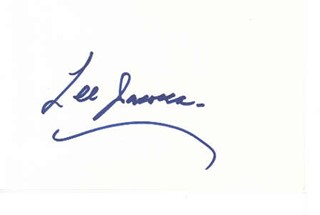Lee Iacocca autograph