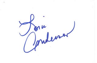 Loni Anderson autograph