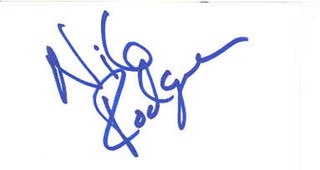 Nile Rodgers autograph