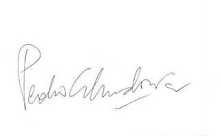 Pedro Almodovar autograph