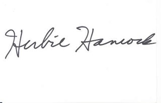 Herbie Hancock autograph