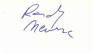 Randy Newman autograph