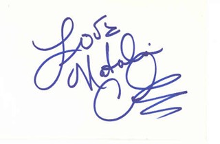 Natalie Cole autograph