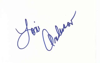 Loni Anderson autograph