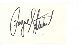 Payne Stewart autograph